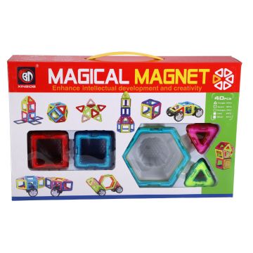 Magnetische tegels diverse vormen 40 delig 5,5 Cm